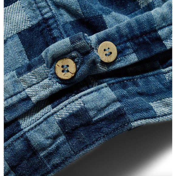 Dr. Collectors 2020 Jacquard Denim Patched Jacket Size XS Y2K - Picture 3 of 8